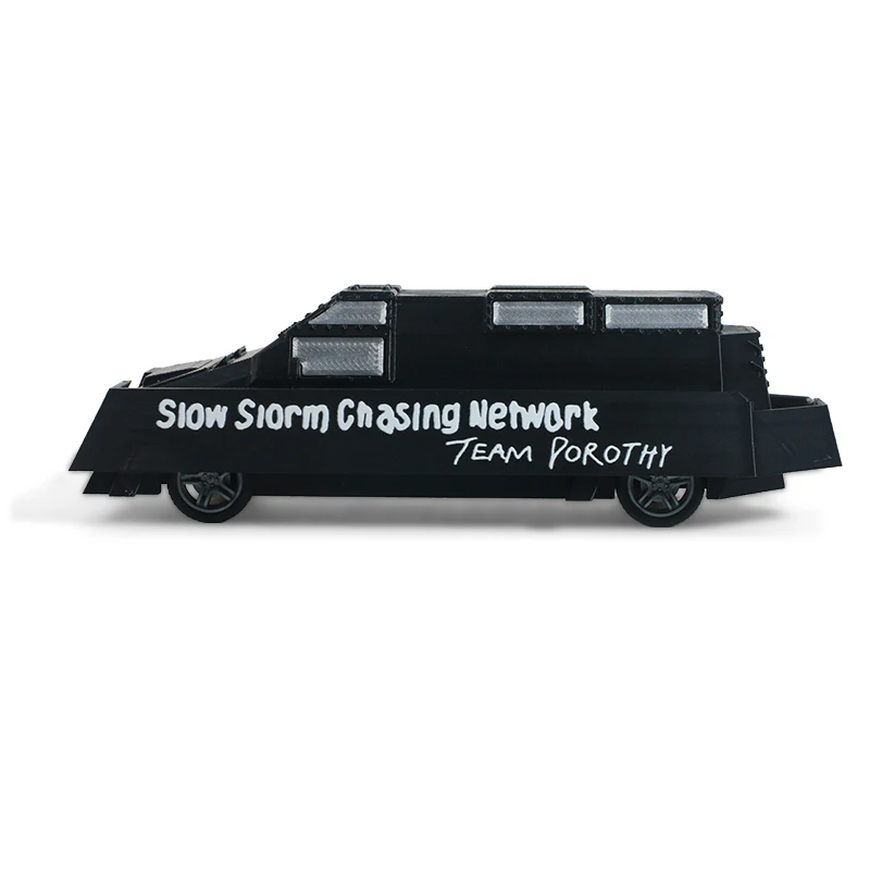 Modelo Coleccionable de Escritorio del Vehículo Blindado Team Dorothy Storm Chaser, Interceptor de Tornados, Regalo para Amantes de la Meteorología