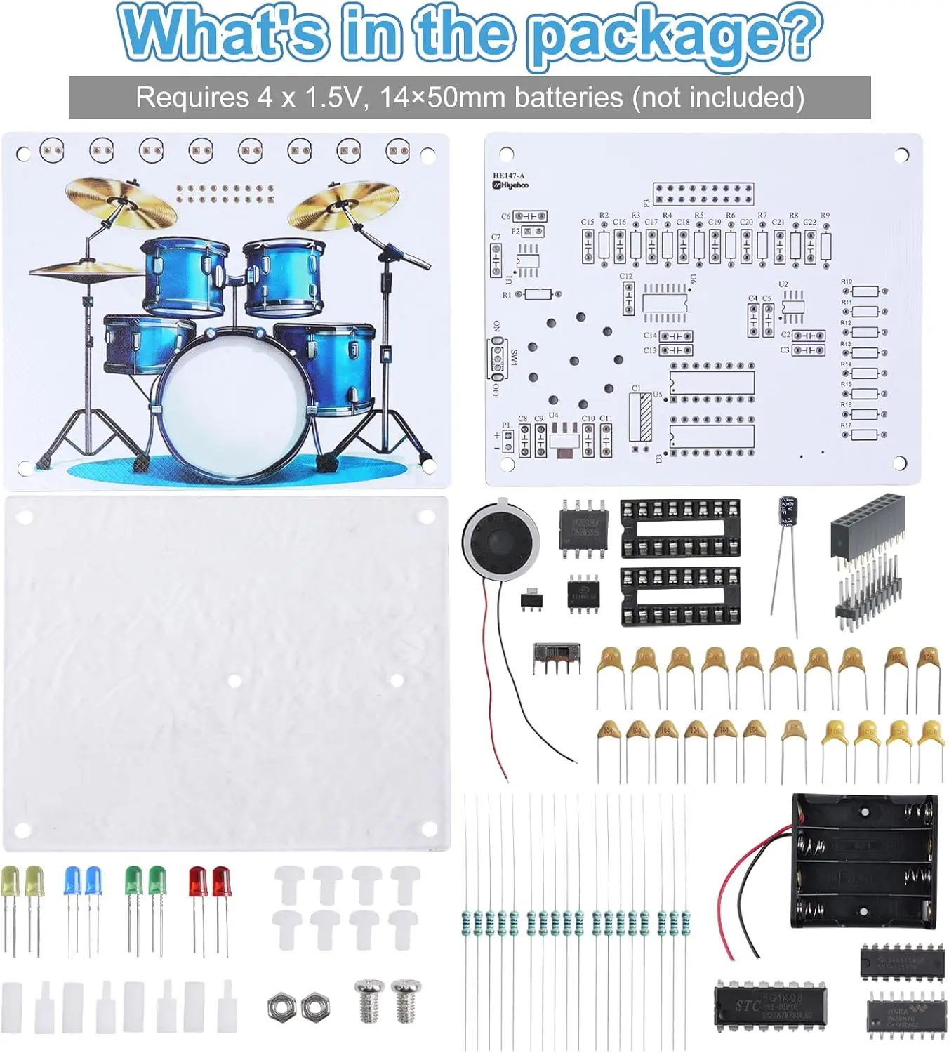 Kit de Práctica de Soldadura de Batería DIY con Sensor Táctil, Sonido y Luces LED, Proyecto de Electrónica STEM para Estudiantes Escolares y Amantes de la Música