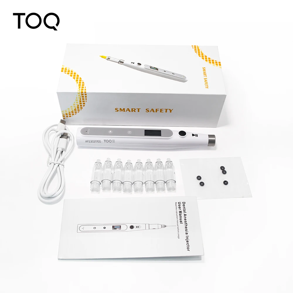 Inyector de Anestesia Dental Oral Portátil, Inalámbrico, Indoloro, con Pantalla LCD Operable, Recargable y con Succión