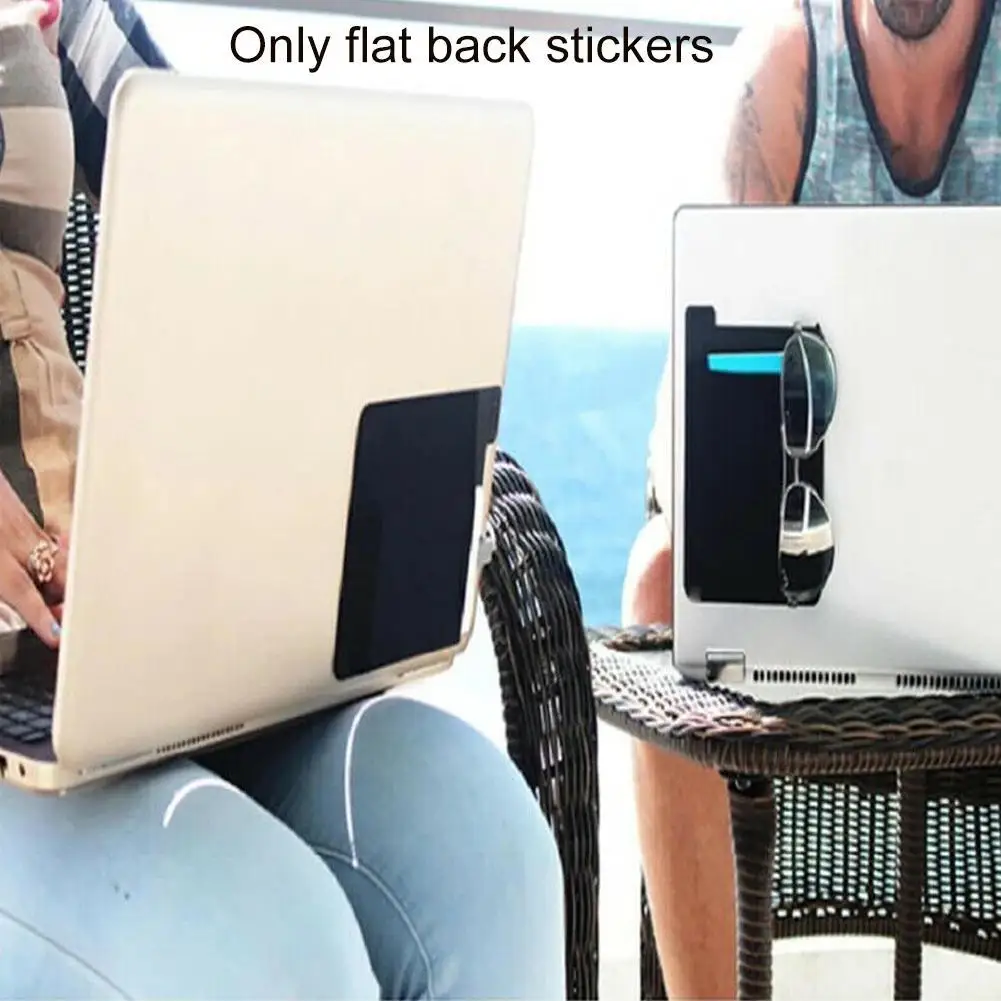 Bolsa de almacenamiento trasera autoadhesiva para ordenador portátil, bolsa de bolsillo para bolígrafo con disco duro Digital para ratón, accesorios para ordenador portátil