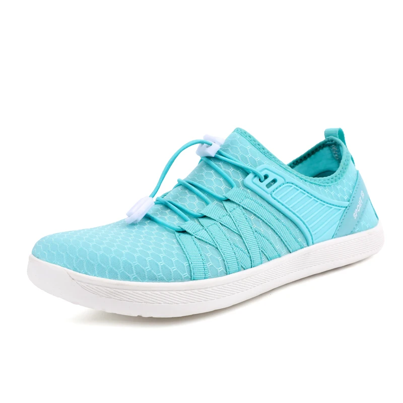 Nuevos zapatos minimalistas para hombre, zapatillas informales descalzas con punta ancha, zapatillas de deporte Unisex transpirables de malla para mujer, zapatos ligeros para caminar