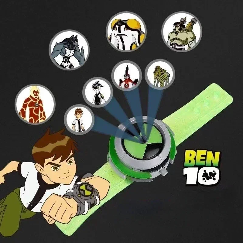 Reloj de Proyección Anime BEN10, Dispositivo de Transformación con Sonido y Luz, Figura de Acción Omnitrix, Modelo Ben, Juguete Coleccionable, Adornos, Regalos