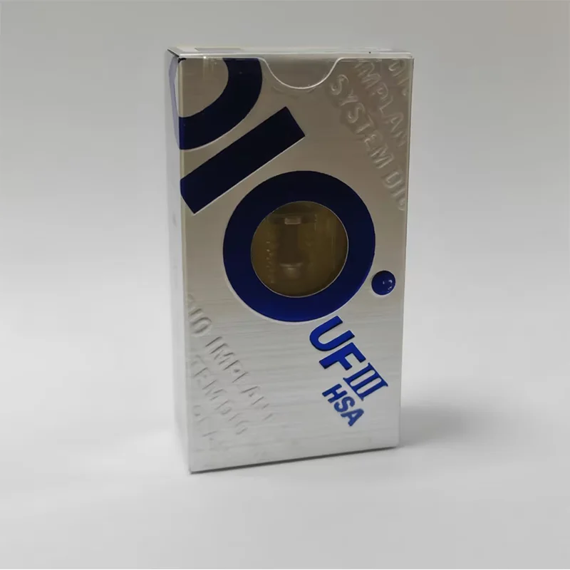 Implante Dental DIO UFIII HSA, Tipo Hexagonal Interno Sumergido, Grado 4, Titanio, Superficie SLA, para Cirugía Dental