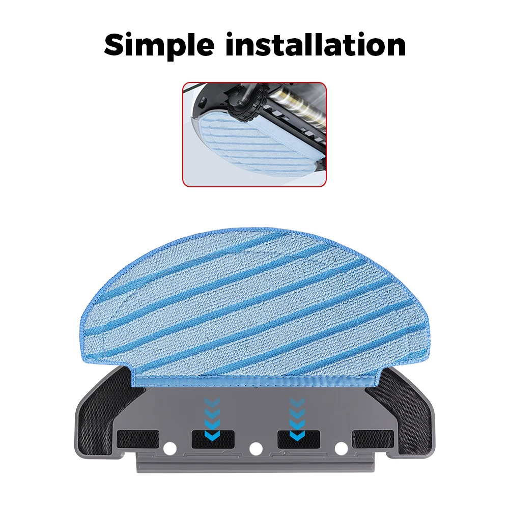 Para Ecovacs Deebot Ozmo T8 AIVI T8 Max N8 Pro Plus/ N8 Pro T9 aspiradora paños de fregona de superfibra almohadillas de fregona lavables