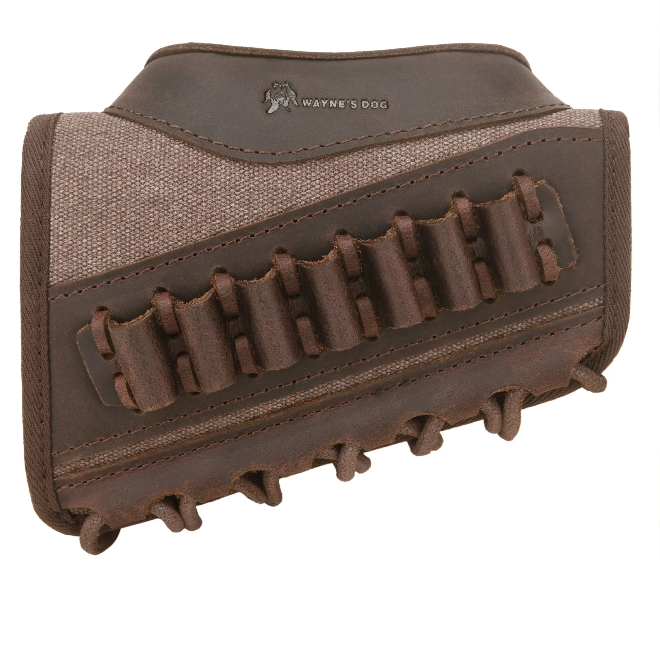 WAYNE'S DOG lona cuero mejilla resto Riser Rifle pistola Buttstock manga.308win.30-06.30-30.22MAG soporte de munición caza