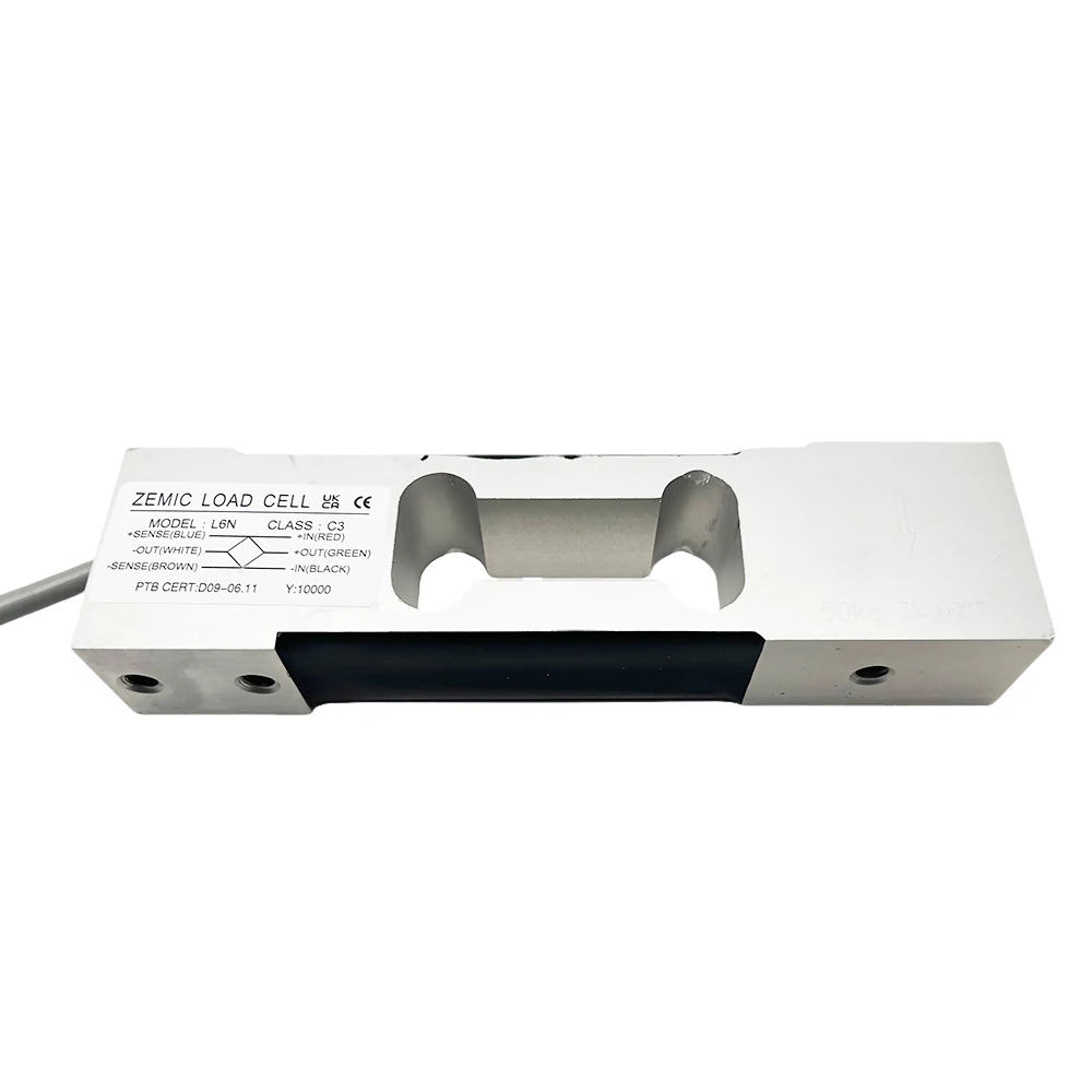 Sensor de Celda de Carga Zemic L6N, Capacidad de 3 kg a 100 kg, Clase C3, Impermeable, para Aplicaciones de Pesaje, Ideal para Básculas Industriales