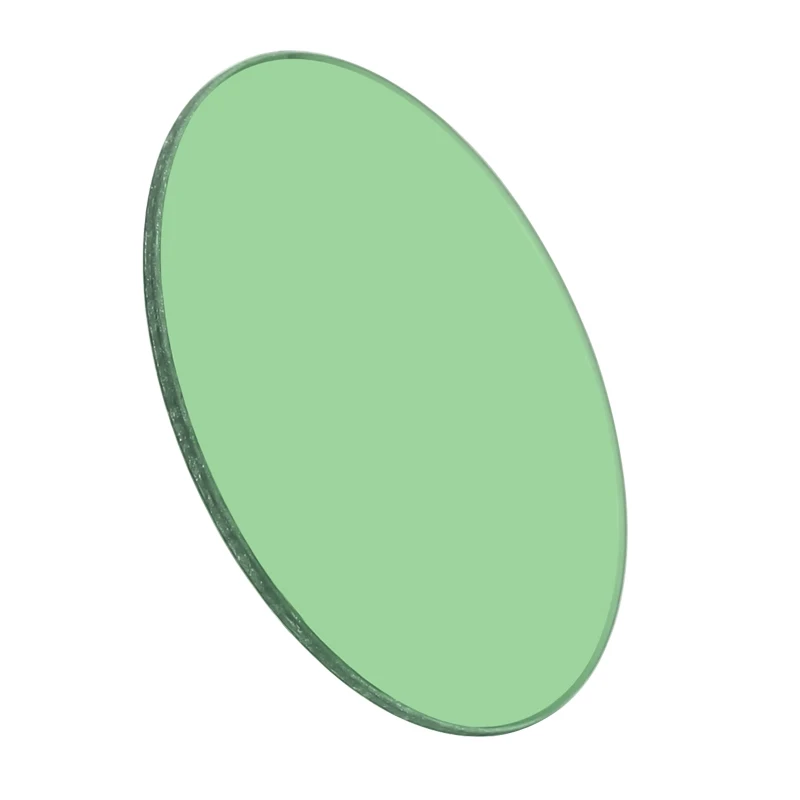 Filtro piezas para microscopio, accesorios de vidrio óptico transparente, Color verde, 32mm, 35mm, 42mm, 45mm, 1 unidad