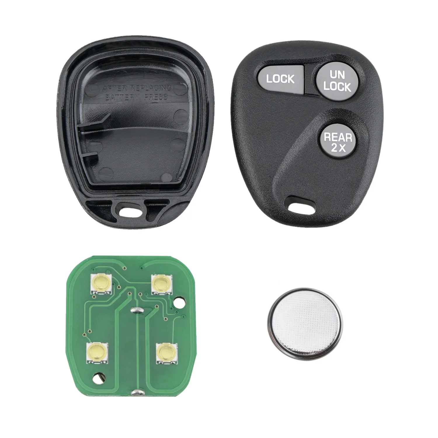 Reemplazo de Control remoto de entrada sin llave para Chevrolet Tahoe Express Savana, llavero de coche inteligente de 3 botones ABO1502T, 1 ud. 16245100 -29