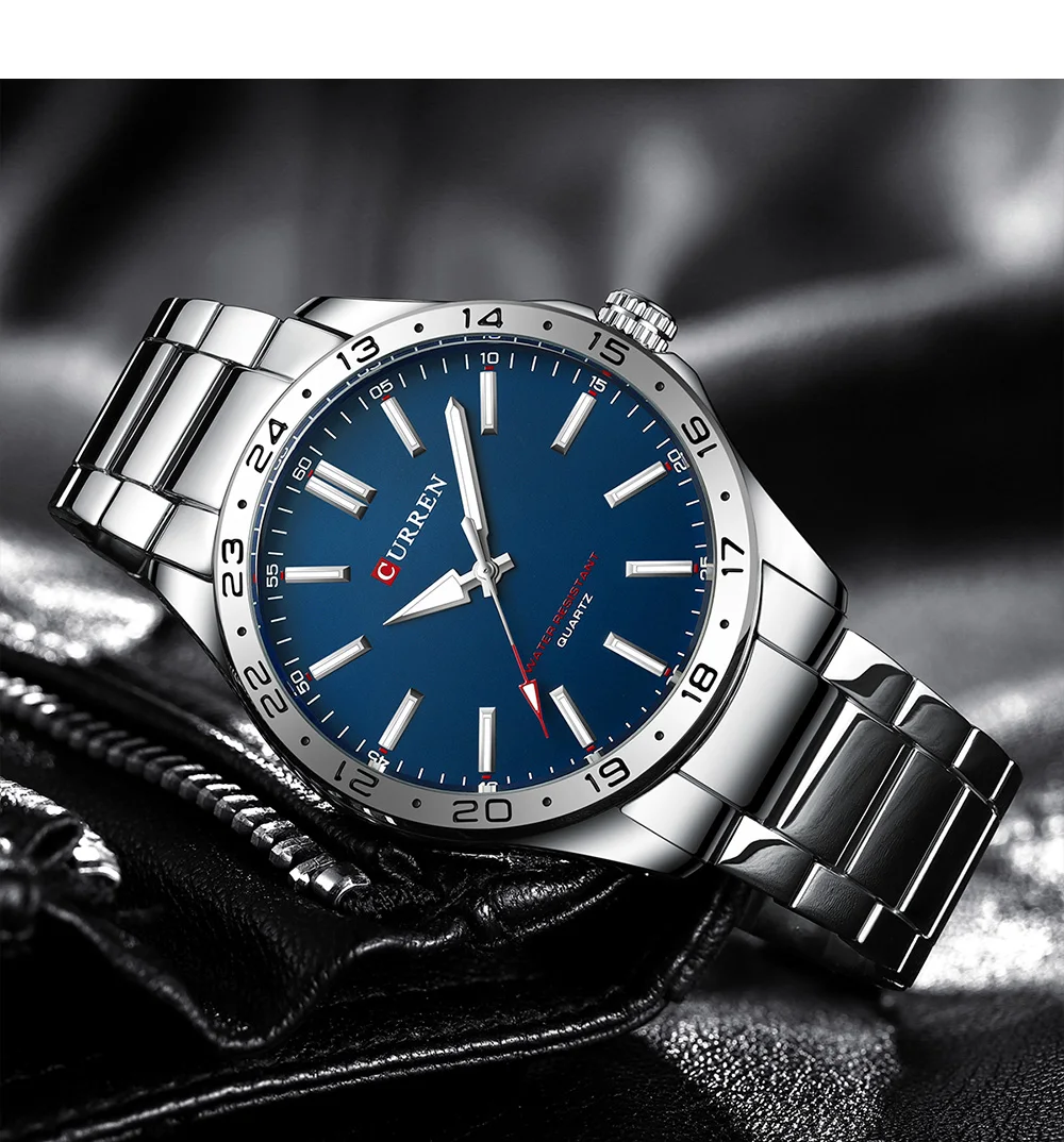 Reloj CURREN 8452 de cuarzo ultrafino para hombre, reloj de pulsera Simple Hodinky de acero inoxidable a la moda para hombre, reloj Masculino 2025