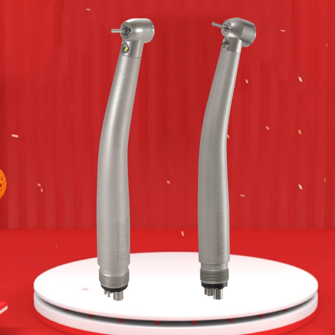 Generador electrónico LED de fibra óptica Dental estilo N-S-K, cabezal grande/estándar, 4 pulverizadores, botón pulsador de 4 orificios para operación de bloques de dientes