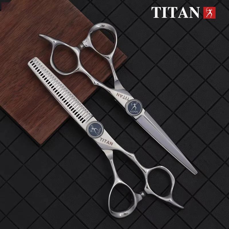 Titan profesional 6 pulgadas 6,5 tijeras de pelo corte de adelgazamiento tijeras de peluquero tijeras de peluquería