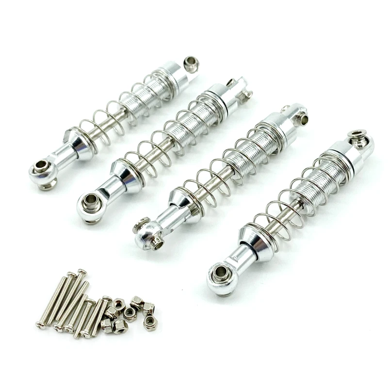 WPL C14 C24 MN D90 D91 D96 D99 D99S MN90 MN98 MN99S 4 Uds amortiguador de Metal RC coche actualizaciones piezas Accesorios