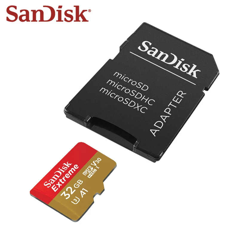 SanDisk-tarjeta de memoria microSDXC Extreme V30 A2, 128GB, 256GB, 512GB, Clase 10, micro sd, U3, 4K, 32GB, 64GB, Flash, TF para UAV