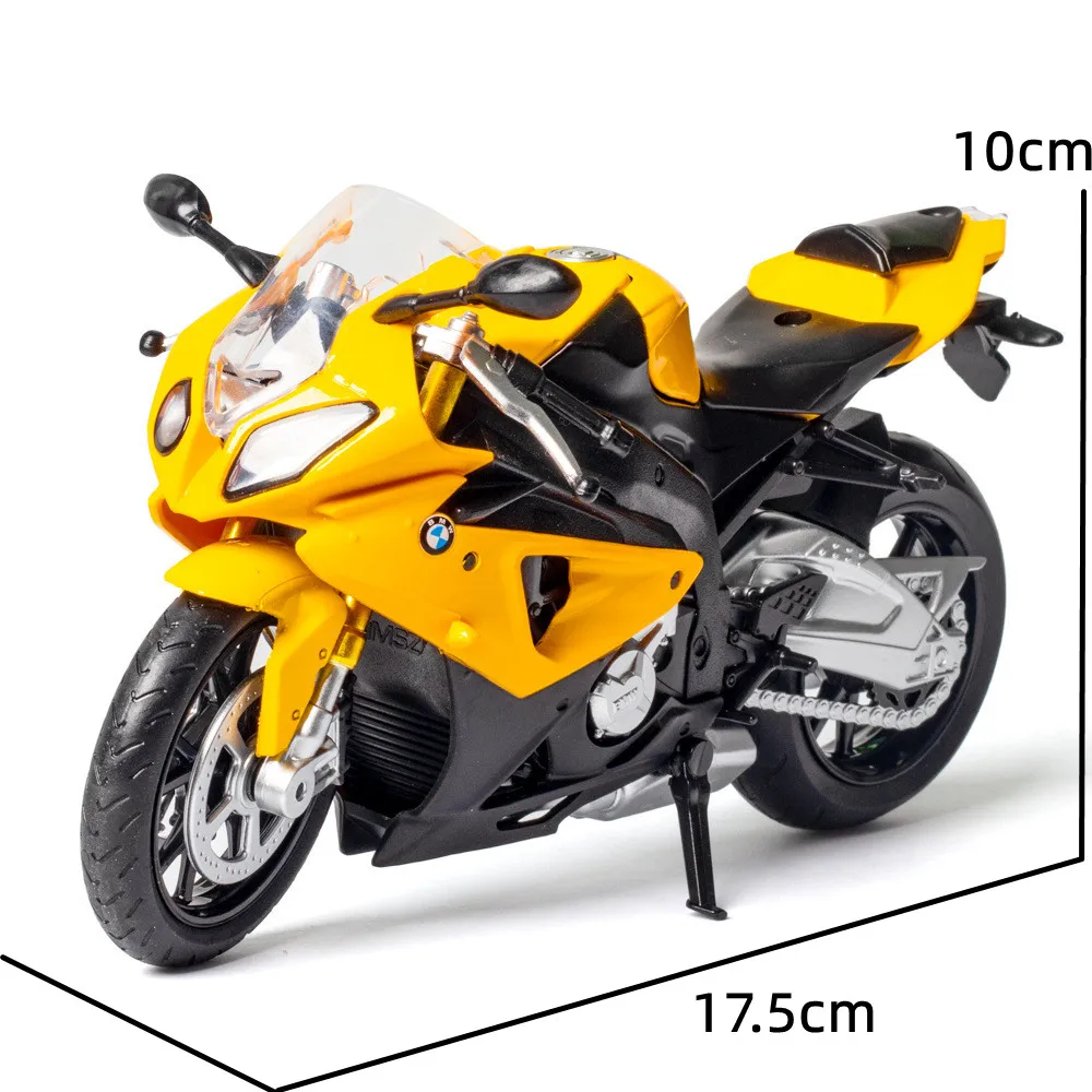 1/12 BMW S1000RR motocicleta de juguete 1:12 RMZ City Diecast Metal modelo de carreras Super Sport colección en miniatura regalo para niños