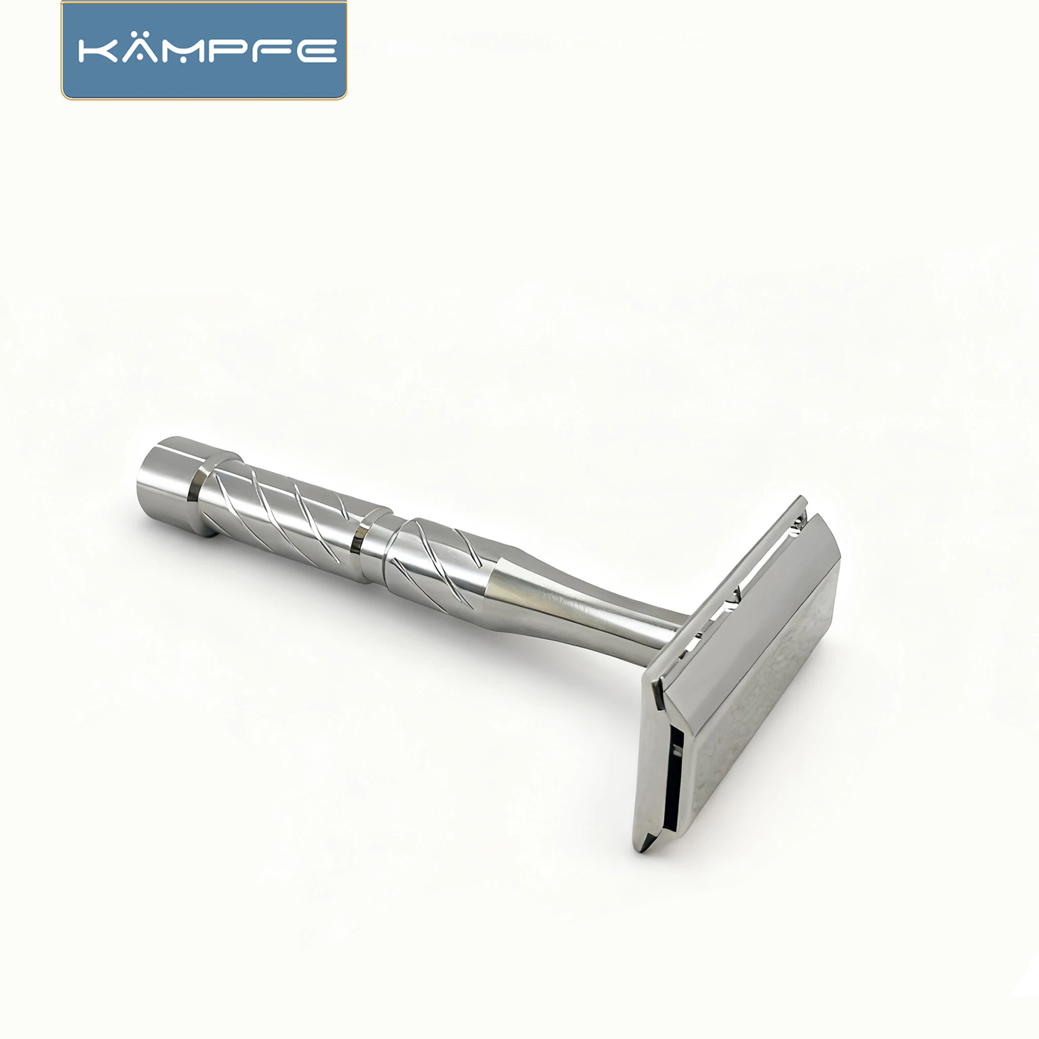 KAMPFE Manual Safety CNC - Acero inoxidable procesado para afeitado en húmedo de piel sensible