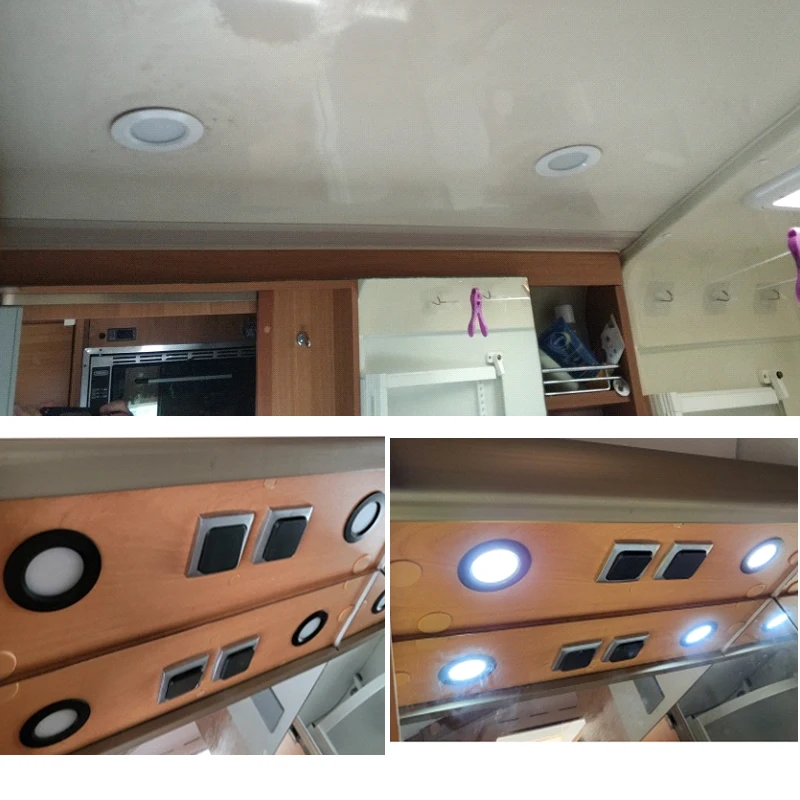 Mini Lámpara LED Empotrable DC12V 24V Ultrafina 3W 5W, Decoración de Interiores, Foco Pequeño para Techo, Cocina, Baño, Camping, Vehículo