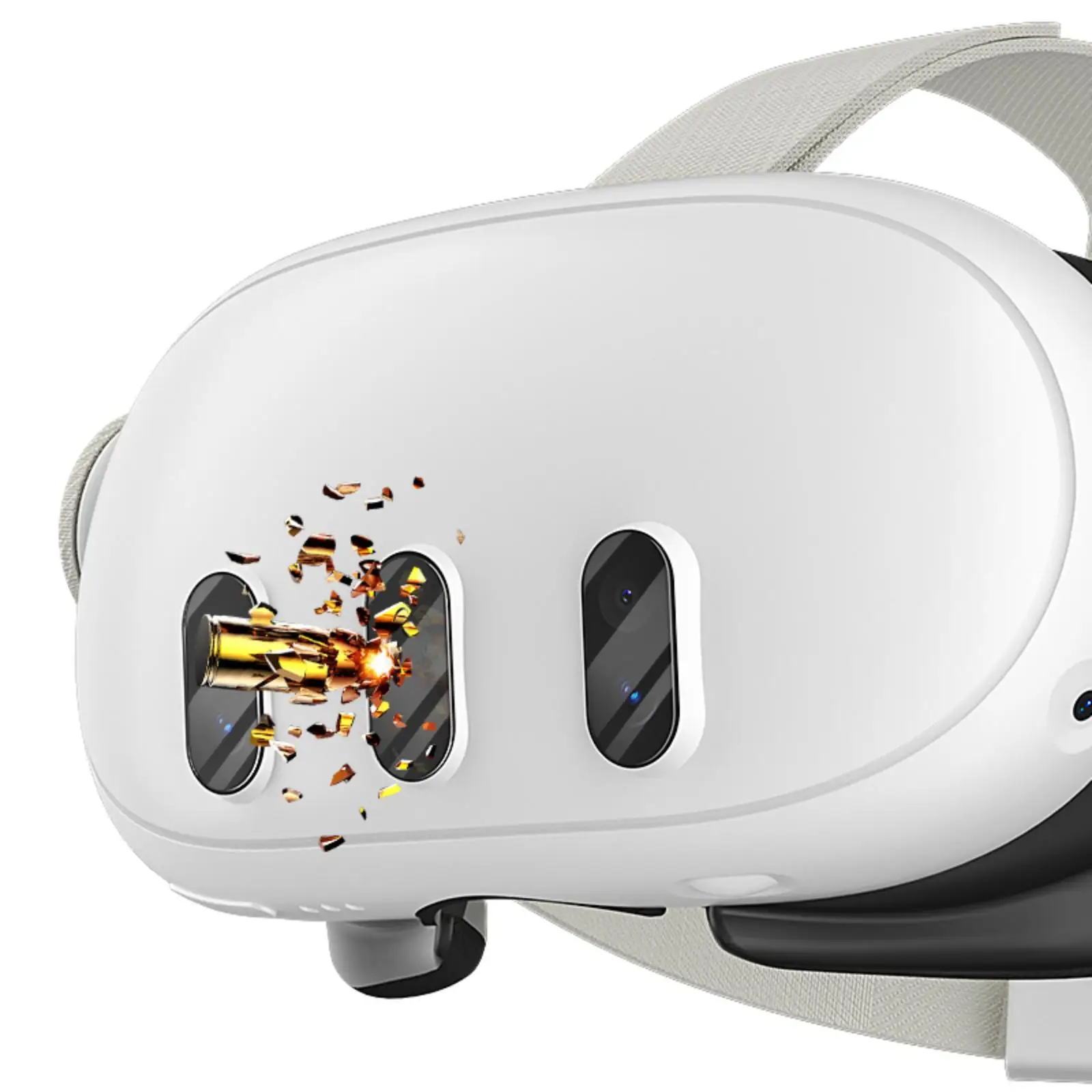 Correa de cabeza reemplazable GOMRVR para Meta Quest 3 VR, mejora la comodidad, correa de cabeza ajustable para accesorios Meta Oculus Quest 3