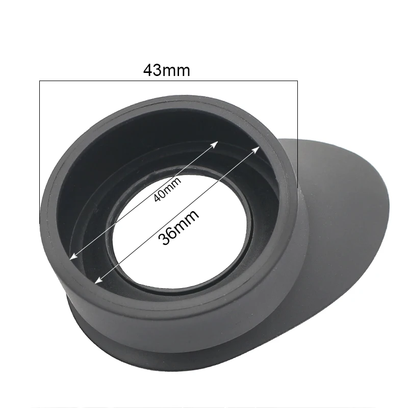 Un Par de Oculares de Goma para Binoculares, Protectores de Ojos, Diámetro Interior de 40 mm, para Oculares de Microscopio y Telescopios
