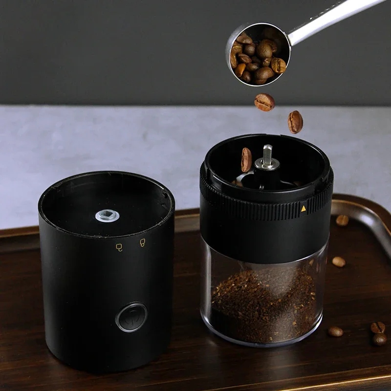 Molinillo de café tipo C con carga USB, molinillo profesional de cerámica con núcleo de molienda, molinillo de granos de café, nueva actualización, eléctrico portátil