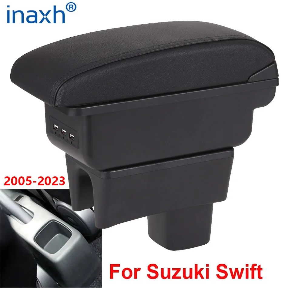 Para Suzuki Swift caja de reposabrazos para Suzuki Swift reposabrazos de coche accesorios de coche detalles interiores caja de almacenamiento piezas de reequipamiento 2005-2023