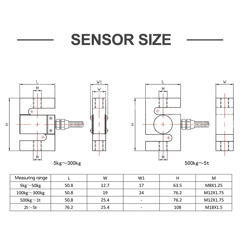 Sensor de pesaje tipo S de alta calidad, celda de carga + indicador de celda de carga, pantalla de 10kg, 20kg, 30kg, biosensor de 1 tonelada 2T