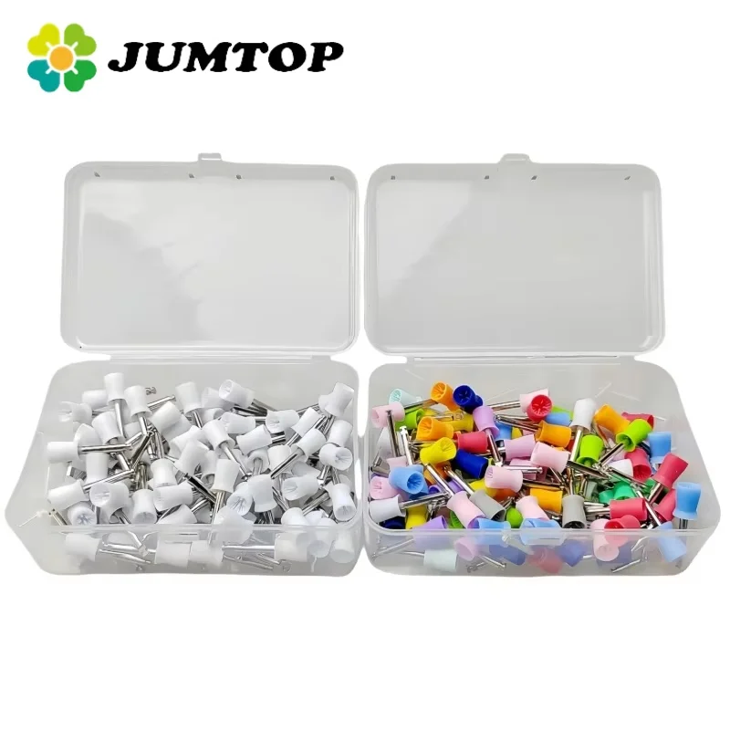 JUMTOP Taza de Pulido Dental tipo pestillo cepillo de pulido de dientes de goma taza de profilaxis para pieza de mano de contraángulo de baja velocidad