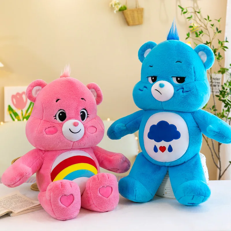 Oso de Peluche Carebears Kawaii de 30CM, Adorable Oso de Peluche Colorido de Anime, Muñeco de Peluche para Decoración de Habitación, Regalo de Cumpleaños