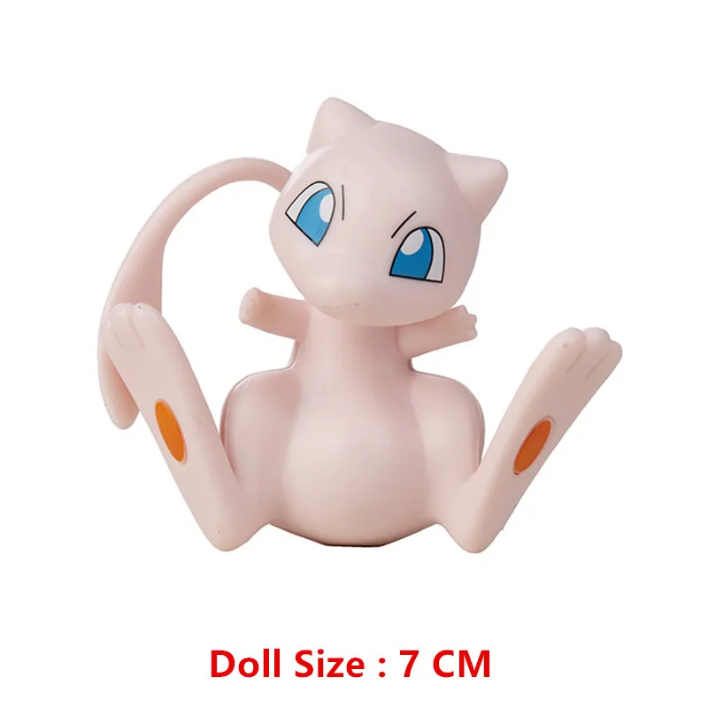 Figura de Anime de Pokemon, Pikachu, Eevee, Charizard, Mewtwo, colección de figuras de dibujos animados, modelo de monstruo de bolsillo, juguetes de acción, regalo de cumpleaños
