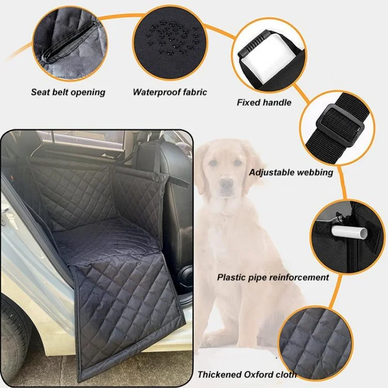 CAWAYI KENNEL-portabebés para perros, funda para asiento de coche, bolsa para gatos y cachorros, hamaca plegable de viaje para coche, cesta impermeable para perros, portabebés para mascotas