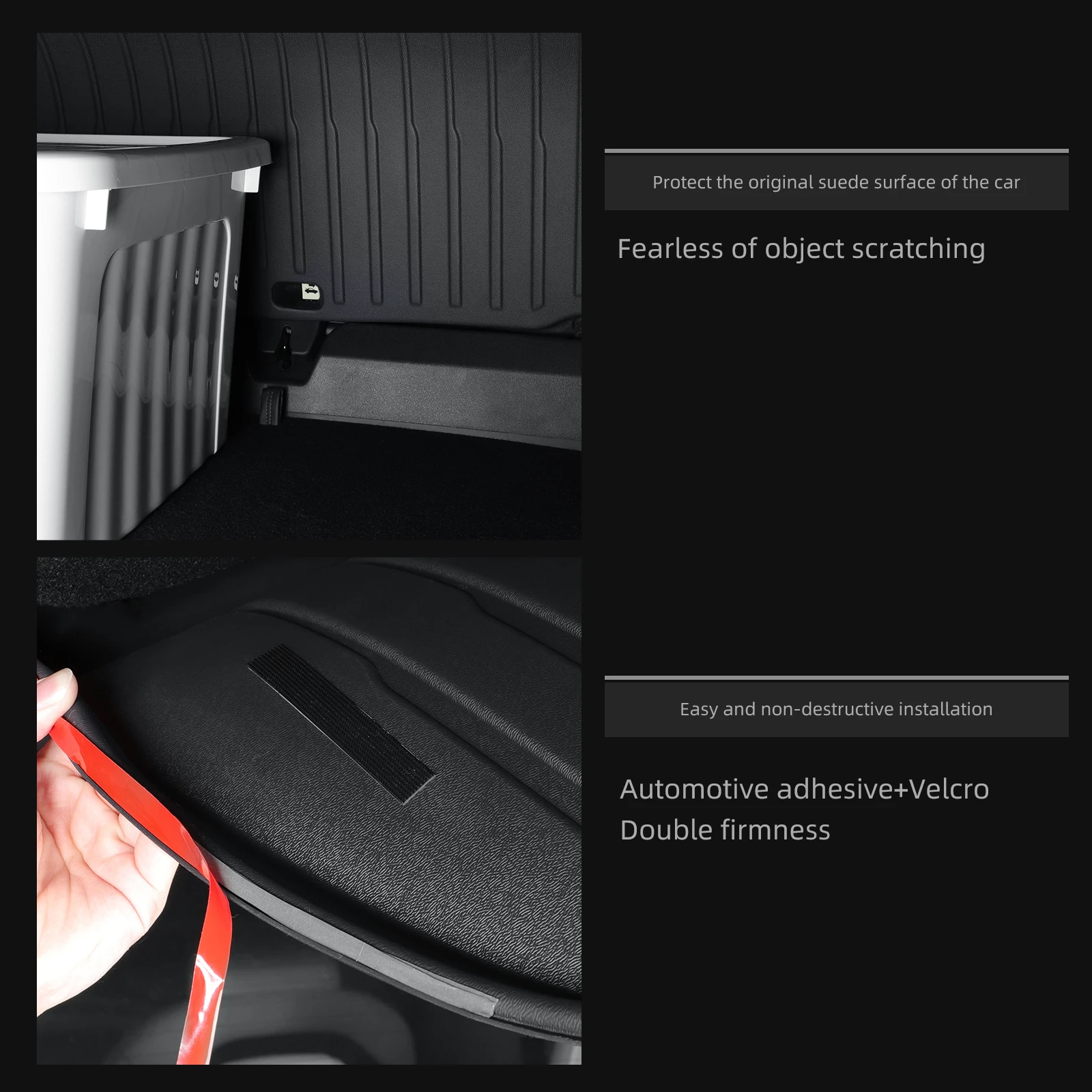 Smabee para Tesla Model 3 Highland 2024 2025, Tapete Antisuciedad para Puerta Trasera, Protector de Maletero, Accesorios para Auto