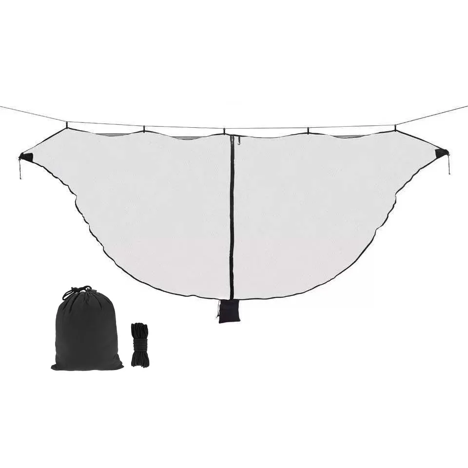 Mosquitera colgante separadora portátil de viaje ligera al aire libre, red para insectos para hamaca de Camping