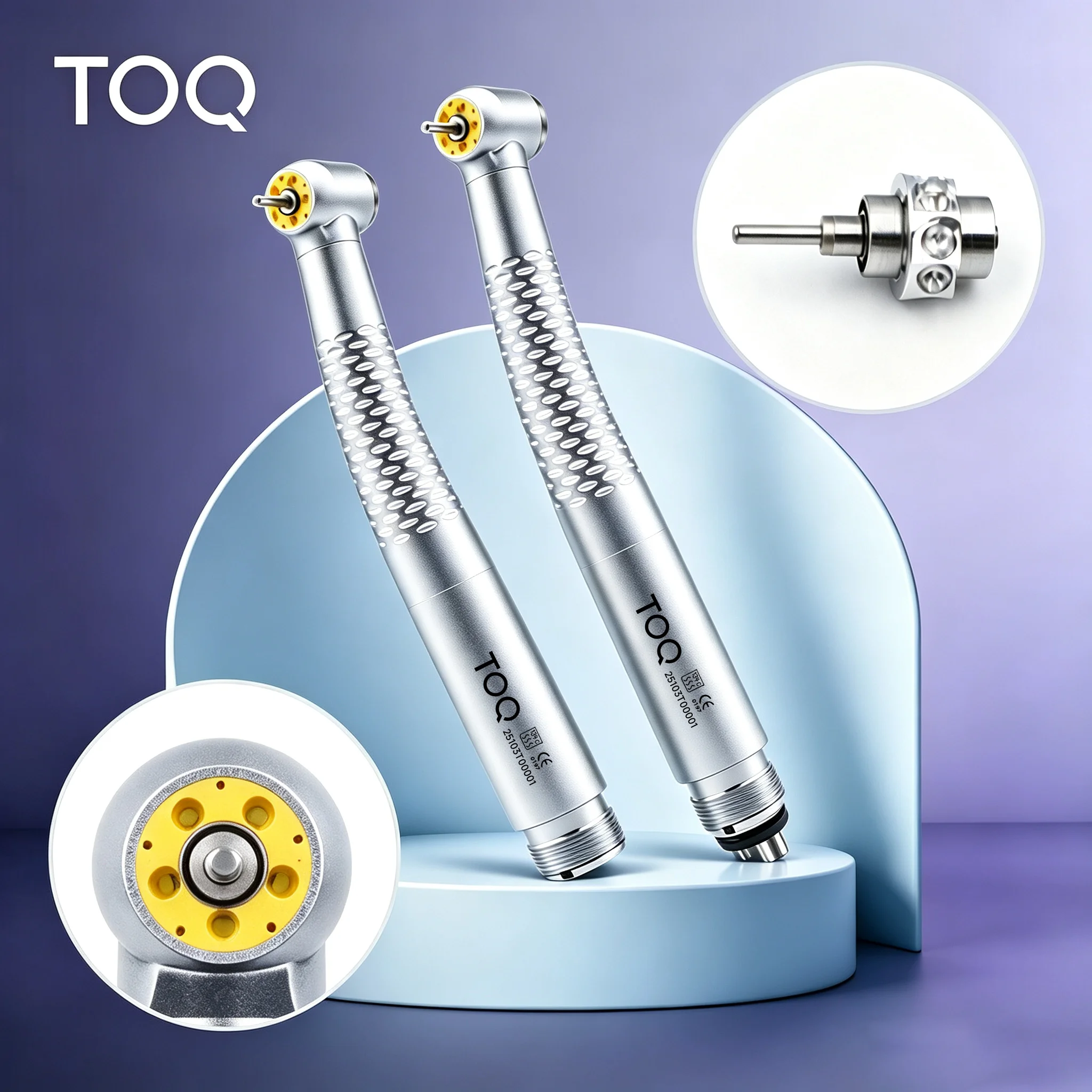 Nueva Pieza de Mano de Alta Velocidad con 5 Luces LED, Generador Electrónico Sin Sombra, Turbina de Aire para Dentistas, 2/4 Orificios, 5 Rociadores de Agua, Equipo Dental