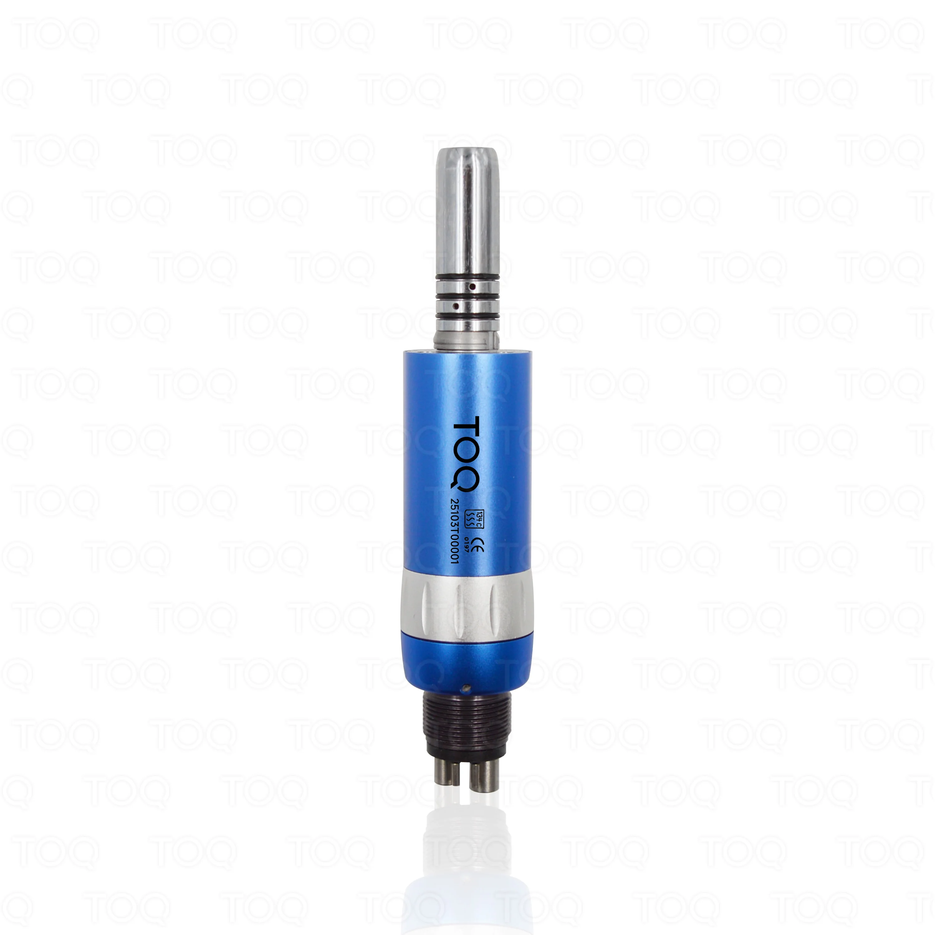 TOQ Pieza de mano dental de baja velocidad, juego de 2/4 orificios, con turbina de aire, motor de aire recto y contra-ángulo, profesional de alta tecnología, azul