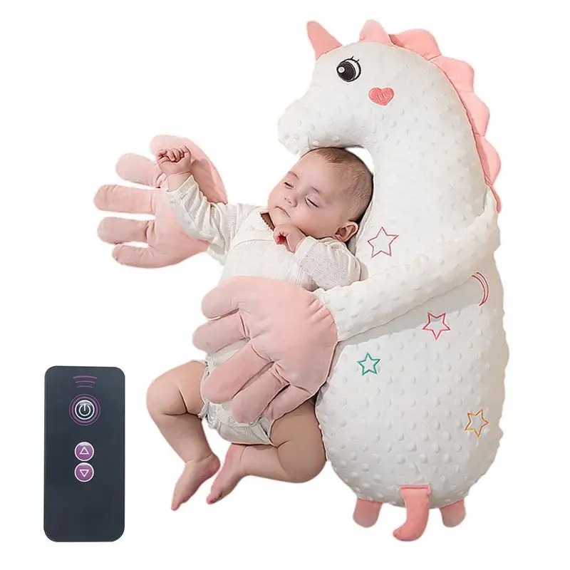 Palma calmante para bebé, chupete automático para dormir con relleno de animales, velocidad ajustable, Control remoto, compañero para dormir para bebé