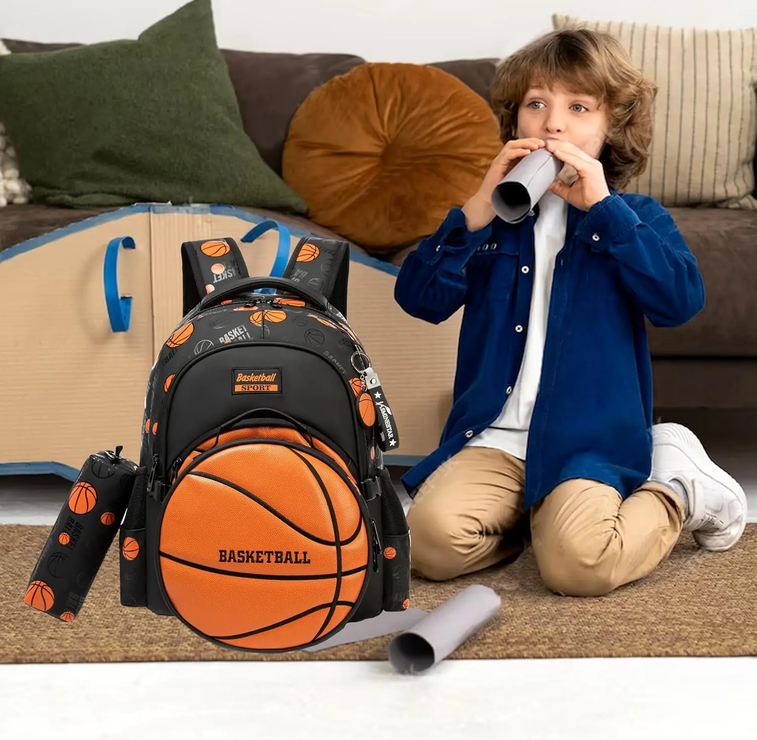 Mochila Escolar para Niños con Lonchera y Estuche para Lápices - Ideal para Adolescentes y Estudiantes de Secundaria