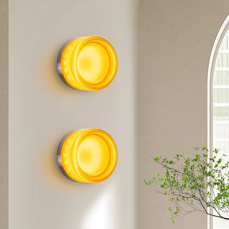 Lámpara de pared LED nórdica, diseño de gelatina, lámpara de pared decorativa, pasillo, estudio, restaurante, decoración del hogar, accesorios de iluminación creativos