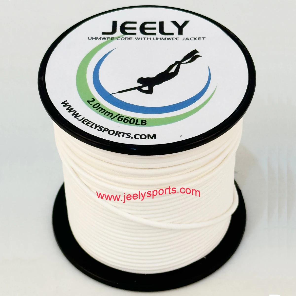 Núcleo UHMWPE de 2 mm y 10 m con cuerda de funda de cubierta Uhmwpe para sedal de pesca submarina