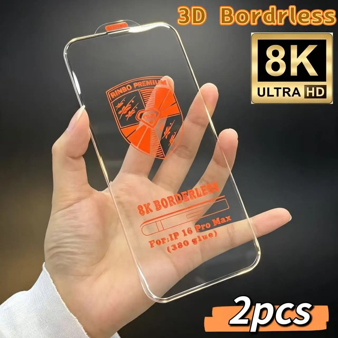 Película HD 3D sin bordes, adecuada para iPhone 18Promax, 18Pro, 18, 17Promax/17Pro/17/16Promax/16/15Promax/15/14Promax/14/13Promax/13, efecto estereoscópico 3D, resistente a arañazos 9H, fácil de instalar, cobertura total