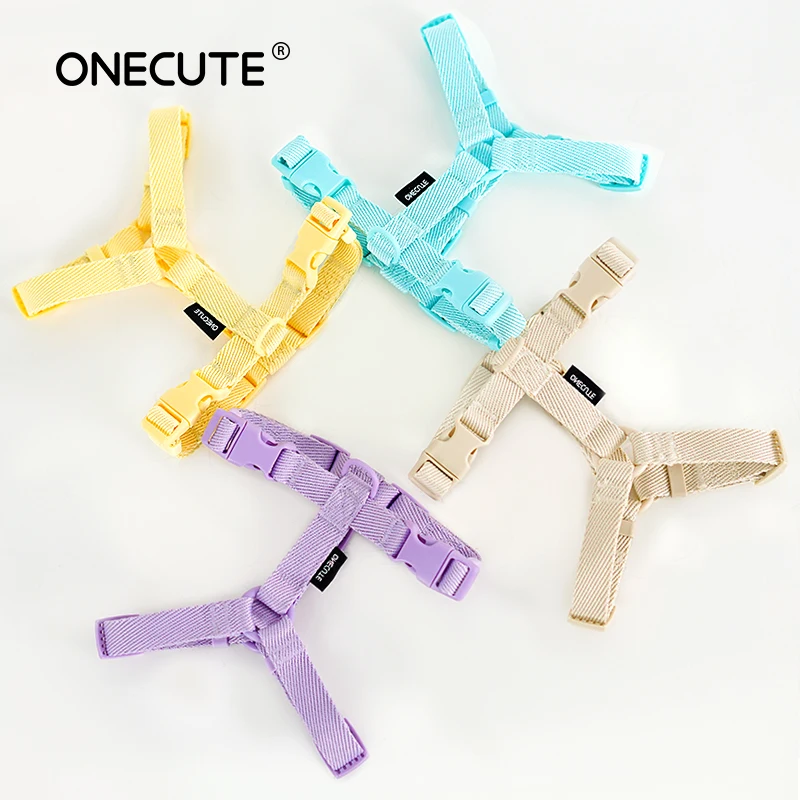 Arnés para perros ajustable, conjunto de correa, Color macarrón, accesorios reflectantes para perros pequeños, suministros para cachorros y gatos, paseos para mascotas