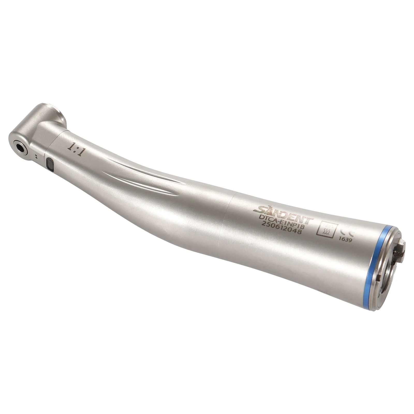 Pieza de mano LED dental 1:4.2 45 °   Spray interno/externa/1:1/1:5 Rodamiento cerámico de fibra óptica quirúrgica de contraángulo creciente