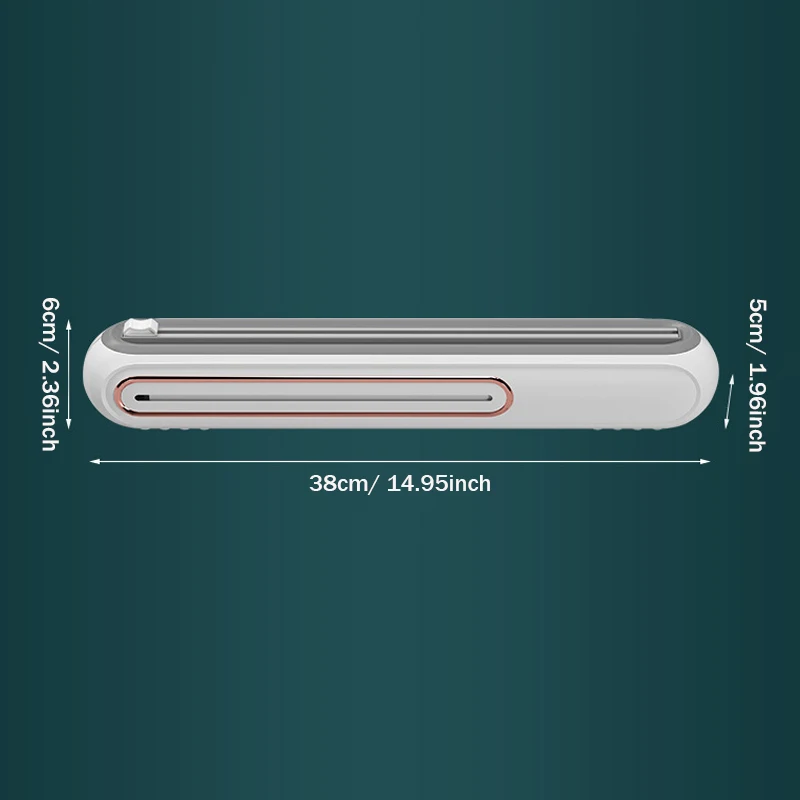 Nueva caja de corte de envoltura de plástico, película recargable de succión magnética montada en la pared, dispensador de papel de aluminio de estaño con cortador