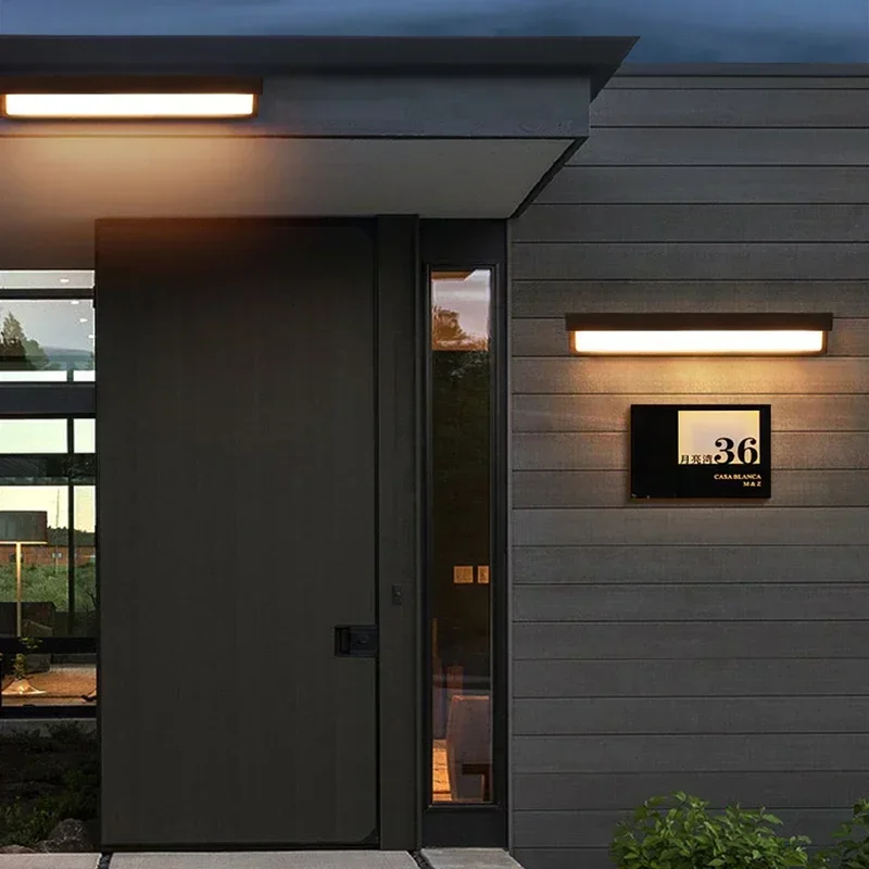 Luces LED solares para exteriores, decoración impermeable para jardín, balcón, lámpara alimentada por energía Solar, porche, escaleras, ahorro de energía, luz de pared de tres colores
