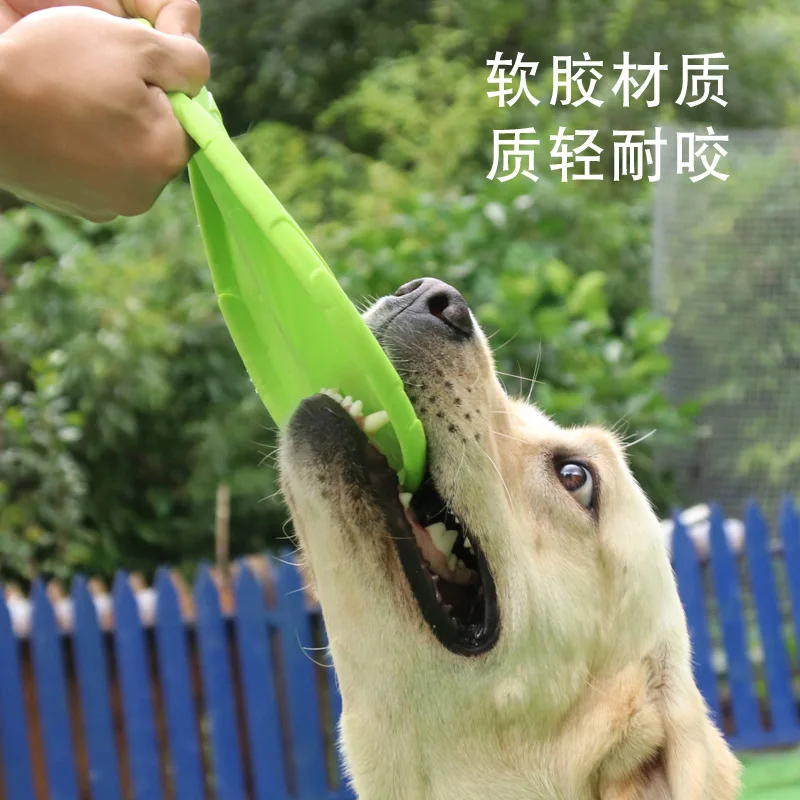 OUZEY-discos voladores resistentes a las mordeduras para perros, juguetes de entrenamiento multifunción para cachorros, juego interactivo al aire libre, productos para mascotas
