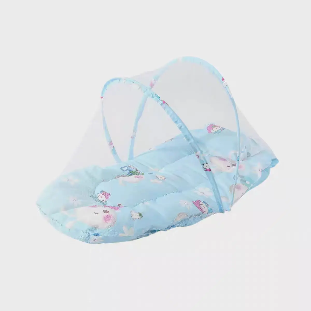 Mosquitera Plegable para Cuna de Bebé con Colchón y Almohada, Cambiador de Pañales, Tienda de Campaña Antimosquitos para Recién Nacidos, Red de Cuna para Bebé, Cama de Viaje