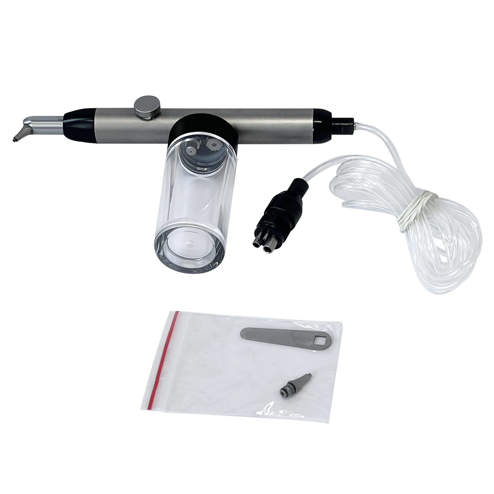 Microblaster Dental de óxido de aluminio, 2/4 orificios, pulido de abrasión de aire, micrograbador, chorro de arena con/sin agua