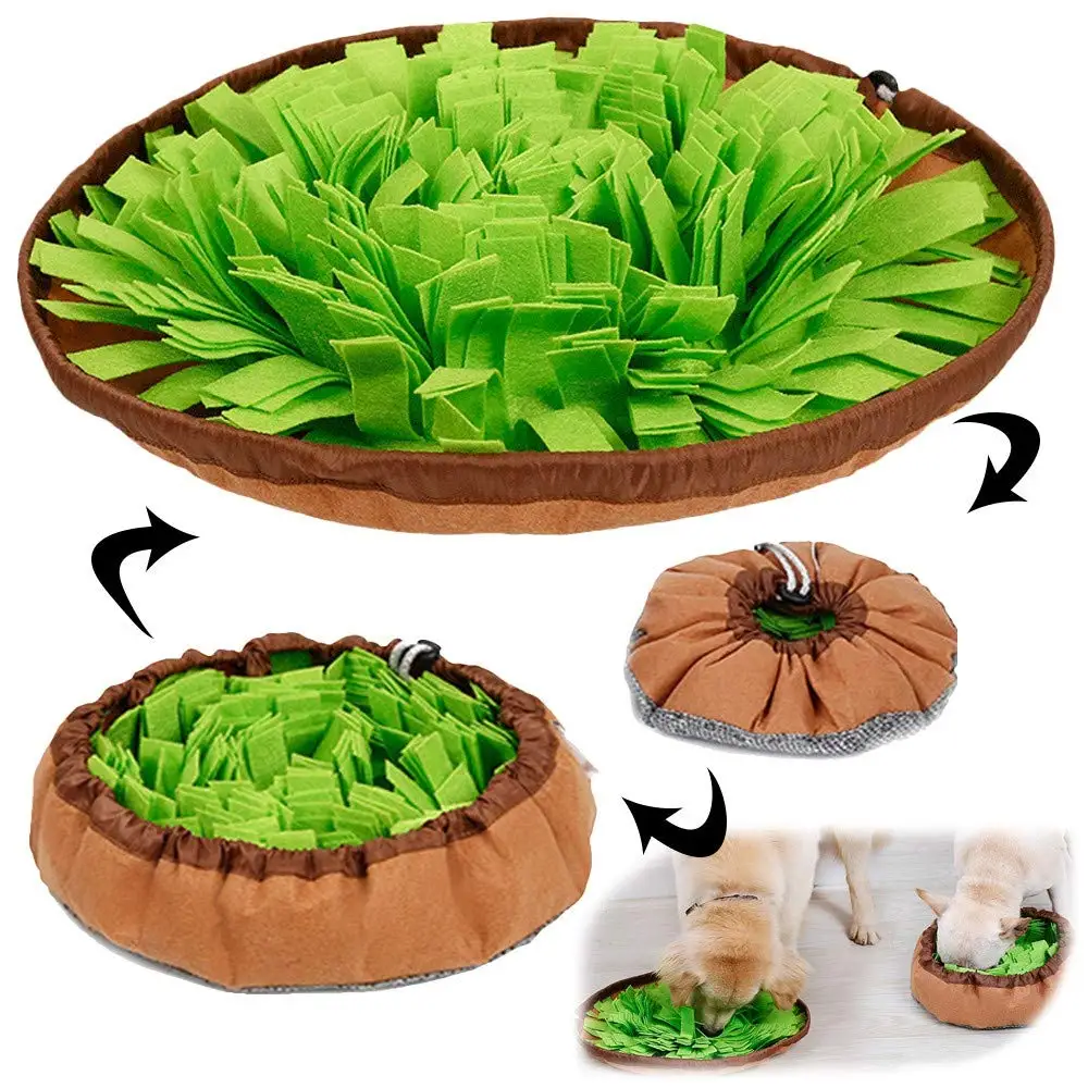Estera Snuffle para mascotas para perros, juego interactivo de alimentación para el aburrimiento, fomenta las habilidades de forrajeo natural para gatos, perros, cuencos, uso en viajes