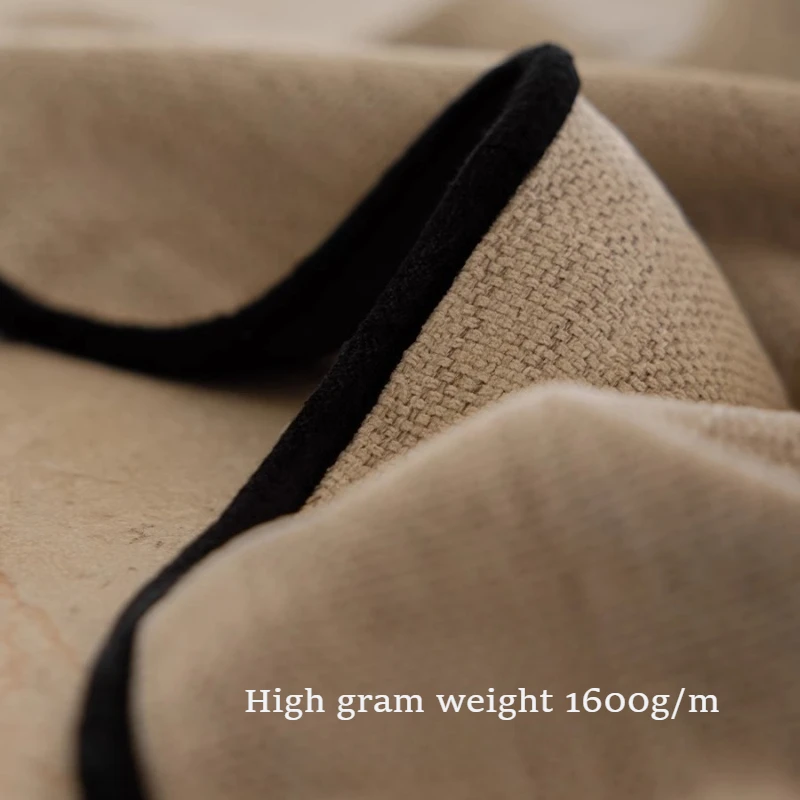 Nuevo estilo chino Jacquard chenilla gruesa opaca Retro cortinas de algodón y lino para sala de estar comedor dormitorio personalizado