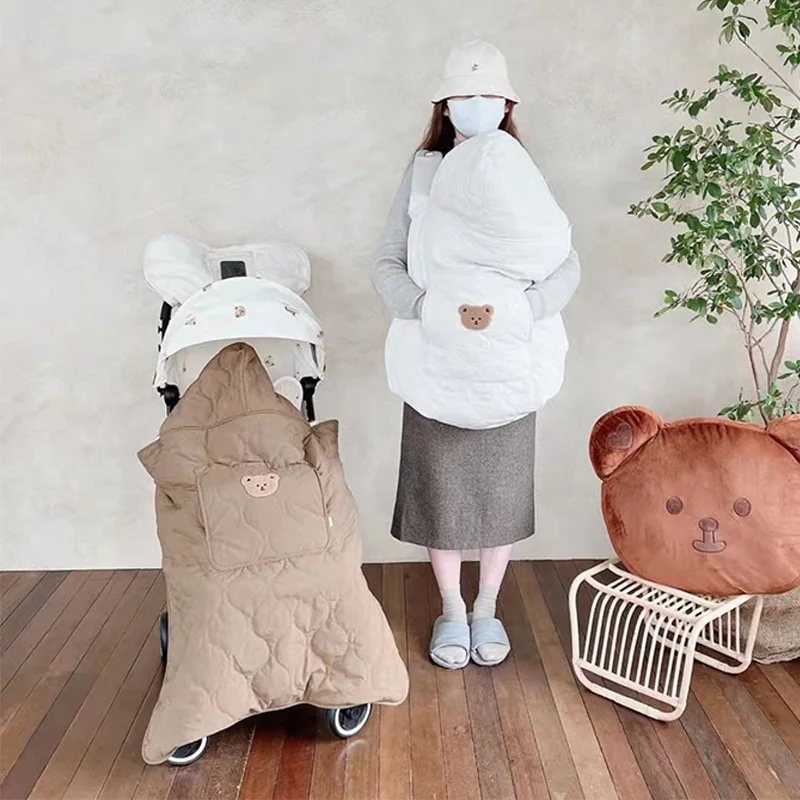 Manta con capucha para cochecito de bebé, manta envolvente para recién nacido, portabebés cálido, cubierta para cabestrillo, capa infantil, colcha para dormir de 80x85cm