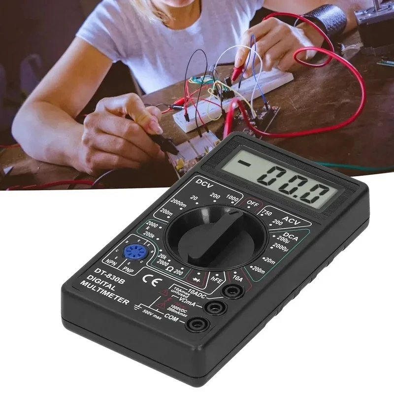 Multímetro Digital Mini DT830B, Voltímetro y Amperímetro de Mano, Herramienta de Reparación de Circuitos Eléctricos y Automotrices