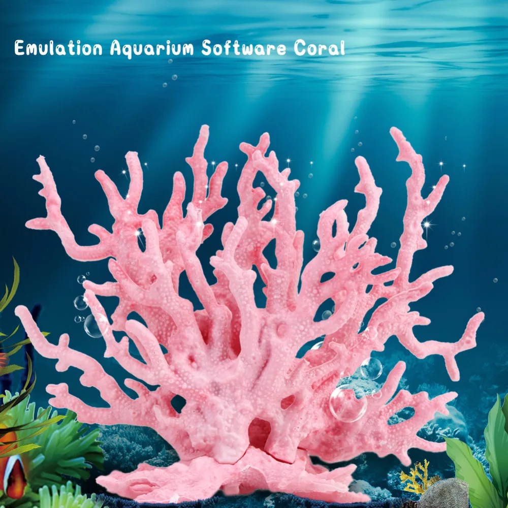 Pecera Aquascape simulación Coral planta de agua resina Coral falso decoraciones de acuario marino duro adornos de Coral muerto submarino